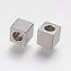 Бусины из нержавеющей стали марки 304 STAS-F195-027P-4x4mm-2