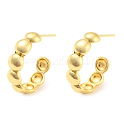 Серьги-гвоздики с латунным кольцом и стойкой EJEW-A028-26G