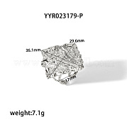 1 шт. серьги-каффы из нержавеющей стали в стиле ретро VP7610-4