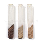 Большие подвески из смолы и дерева WOOD-F015-02G