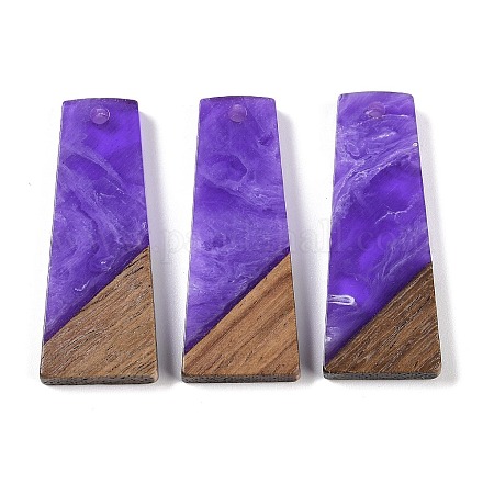 Подвески из смолы и дерева WOOD-F015-04A-1