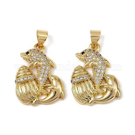 Латунные микро проложить кубического циркония подвески KK-I358-064G-01-1