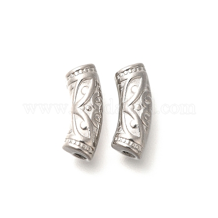 Изогнутые трубчатые бусины из нержавеющей стали 304 STAS-I321-27P-1