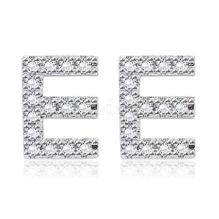 Латунь кубического циркония серьги стержня EJEW-BB35118-E-1