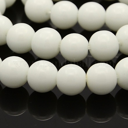 Круглые стеклянные бусины GLAA-A025-8mm-03-1