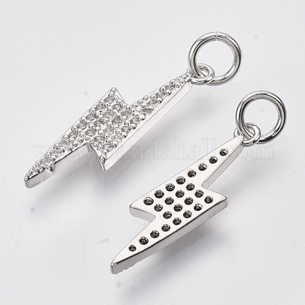 Латунные микро проложить кубического циркония подвески KK-N227-11P-1