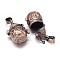 Rack Plating Brass Prayer Box Pendants, Wish Box, Nickel Free, Pot, Red Copper, 21x12x15mm, Hole: 5x3mm