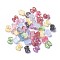 Resin Cabochons, with Paillette, Bowknot, Mixed Color, 10x14x6.5mm