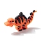 PVC Plastic Cartoon Pendants, for DIY Keychain Making, Dinosaur, Coral, 36x67~73x19mm, Hole: 3.5mm