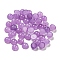 Natural White Jade Dyed Cabochons, Half Round, Medium Orchid, 4x2~2.5mm