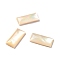 Yellow Shell Cabochons, Rectangle, Light Khaki, 16x7x3mm