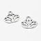 Tibetan Style Alloy Charms, Lotus Flower, Cadmium Free & Lead Free, Antique Silver, 16x15x2mm, Hole: 1.5mm, about 1500pcs/1000g