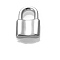 Stainless Steel Pendants, Padlock Charm, Stainless Steel Color, 19x12mm