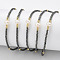 Adjustable Nylon Cord Braided Bead Bracelets, with Japanese Seed Beads and Pearl, Gray, 2 inch~2-3/4 inch(5~7.1cm)