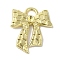 Rack Plating Alloy Pendant Rhinestone Settings, Cadmium Free & Nickel Free & Lead Free, Bowknot, Golden, 23x19.5x2.5mm, Hole: 3.5mm, Fit for 2mm Rhinestone