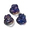 Temperature Sensing Color Changing Pendants, Buddha, Blue, 39.5x36x14.5mm, Hole: 1.4mm