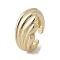 Brass Adjustable Open Rings, Cadmium Free & Nickel Free & Lead Free, Real 18K Gold Plated, Inner Diameter: 17mm