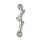 Anti-Tarnish 304 Stainless Steel Branch Connector Charms, Stainless Steel Color, 6.5x21x3mm, Hole: 1.6mm
