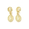 Brass Religion Virgin Mary European Dangle Charms, Large Hole Pendants, Lead Free & Cadmium Free, Long-Lasting Plated, Rack Plating, Real 18K Gold Plated, 22.5mm, Hole: 5mm