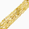 Natural Yellow Opal Beads Strands, Tumbled Stone, Nuggets, 4~15x4~8x3~7mm, Hole: 1mm, about 40~70pcs/strand, 15.7 inch