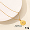 Stainless Steel Moon Sun Chain Necklace Simple Elegant Cool Style