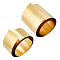 OLYCRAFT 2 Rolls 100 mm 50mm Width Brass Sheet Roll Brass Foil Copper Sheet High Hardness Free-Cutting Gold Brass Strip for Crafts Electrical Repairs Grounding - 2M