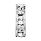 Preciosa® MAXIMA Crystal Multi-Stones Settings, Spacer Beads, Czech Crystal, 711 39 103 Rondelle with Chatons, 00030 Crystal, Silver, 4.5mm