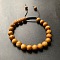 Green Floating Flower Agate Natural Stone Double Flat Knot Bracelet Pull Rope Adjustable Crystal Handmade Bracelet