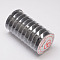 Flat Elastic Crystal String, Elastic Beading Thread, for Stretch Bracelet Making, Black, 0.8mm, about 10.93 yards(10m)/roll
