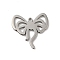 Non-Tarnish 201 Stainless Steel Pendants, Laser Cut, Stainless Steel Color, Butterfly, 13x13x1mm, Hole: 0.8mm