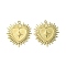304 Stainless Steel Cabochon Settings for Enamel, Heart with Star, Real 14K Gold Plated, 22.5x20.5x1.8mm, Hole: 1.5mm