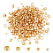 PH PandaHall 18K Gold Plated Brass Tube Crimp Beads 500Pcs 5 Sizes Rondelle Spacer Beads Loose Connector Beads for DIY Jewelry Necklace Bracelet Crafts 2mm 2.5mm 3mm 4mm 5mm, 1~4mm Hole