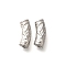 304 Stainless Steel Curved Tube Beads, Stainless Steel Color, 14x5mm, Hole: 1.9mm