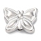 Rack Plating Alloy Beads, Cadmium Free & Nickel Free & Lead Free, Butterfly, Platinum, 11x14.5x4mm, Hole: 1.4mm