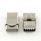 Tarnish Resistant Smooth Surface 201 Stainless Steel Watch Band Clasps, Stainless Steel Color, 25x15.5x8mm, Hole: 12x3~4mm