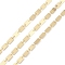 Brass Rectangle Link Chains, Cadmium Free & Nickel Free & Lead Free, Unwelded, with Spool, Real 18K Gold Plated, 9x5x0.2mm