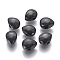 304 Stainless Steel Beads, Faceted, Teardrop, Electrophoresis Black, 8.5x6.5x4mm, Hole: 1.6mm