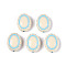 Painted Opaque Acrylic Beads, Oval, Light Sky Blue, 17.5x13x6mm, Hole: 1.6mm, about 632pcs/500g