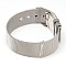 Adjustable 304 Stainless Steel Bracelets Making, with Watch Band Clasps and Plastic Findings, Stainless Steel Color, 230x18mm