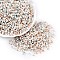 Baking Paint Glass Seed Beads, Round Hole, Peanut, Antique White, 4.5x2.5x2.5mm, Hole: 1mm, about 4500pcs/pound