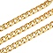Men's Gold Cuban Link Chains, Chunky Chains, 304 Stainless Steel Chains, Unwelded, with Spool, Golden, 16.7x11.5x3mm, about 32.8 Feet(10m)/roll