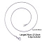 Non-Tarnish 1.2MM Unisex 304 Stainless Steel Snake Chains Necklaces