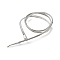 Alloy Snake Chain Belt, Serpentine Waist Chain Necklace Bracelet for Women, Platinum, 1085mm