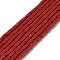 Dyed Synthetic Coral Beads Strands, Column, FireBrick, 8x3mm, Hole: 0.8mm, about 61pcs/strand, 16.93''(43cm)