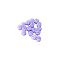 Paw Print Sealing Wax Particles, for Retro Seal Stamp, Plum, 9.5x8.5x6mm