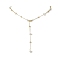 Natural Cultured Freshwater Pearl Beaded Necklaces, Brass Cable Chains Necklaces, Golden, 19.09 inch(48.5cm)