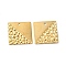 Ion Plating(IP) 304 Stainless Steel Pendants, Square Charm, Real 18K Gold Plated, 22x22x1mm, Hole: 1.6mm