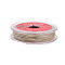 2-Ply Round Waxed Cotton Thread Cords, Import From Japan, Wheat, 0.5mm, about 21.87 Yards(20m)/Roll