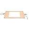 Polyester Horizontal Painted Scroll, with Rice Paper & Cords, Rectangle, Wheat, 68.2x28.7x0.8cm