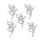 Tarnish Resistant 201 Stainless Steel Pendants, Laser Cut, Fairy, Stainless Steel Color, 41x25x1mm, Hole: 1.8mm
